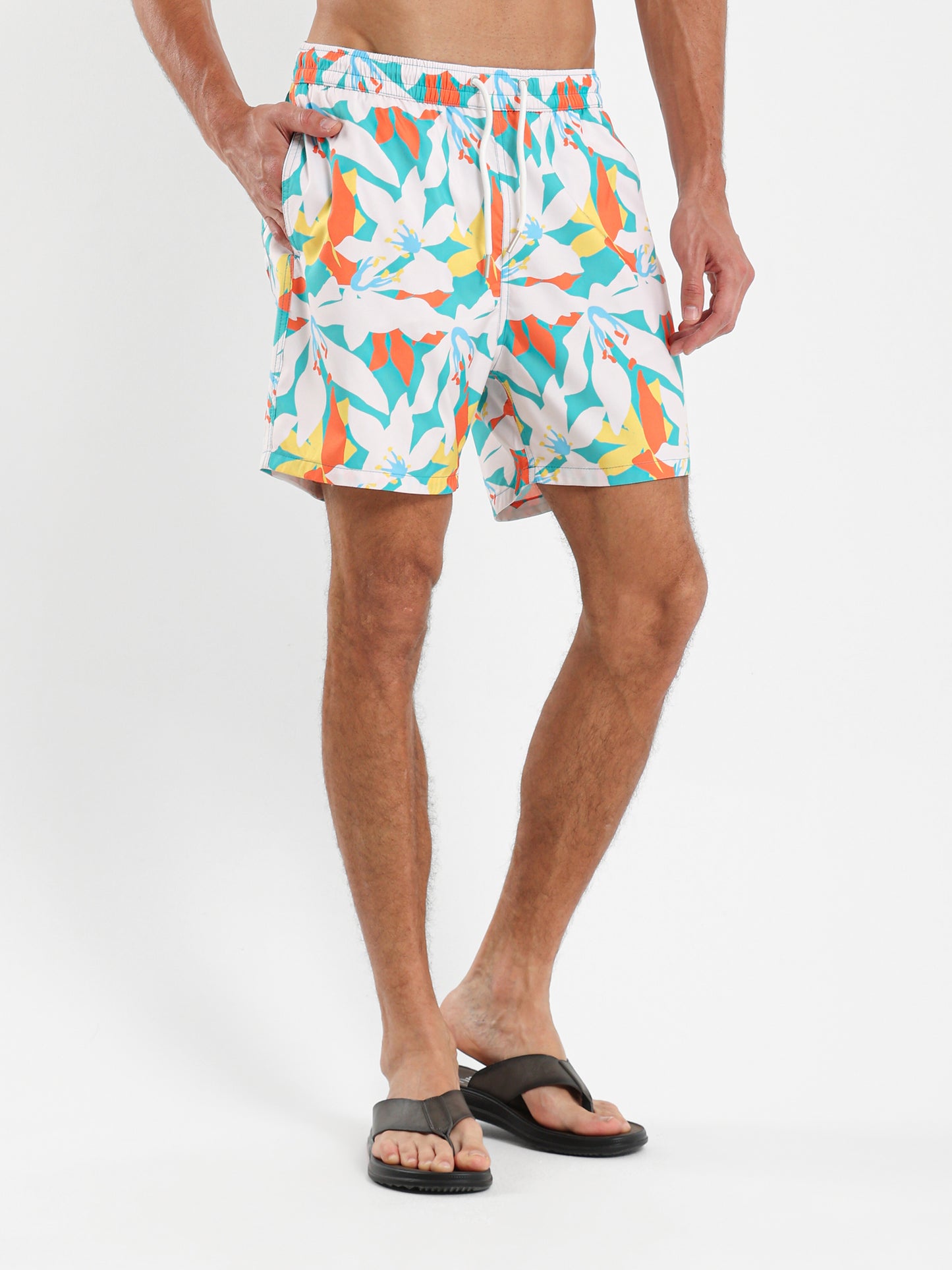 Floral Printed Swim Shorts