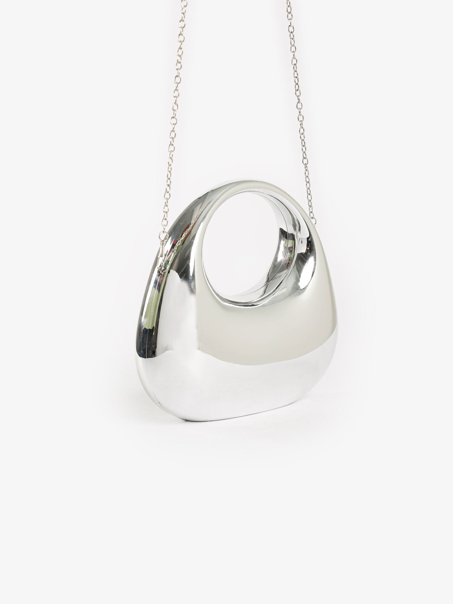 Metallic Sculptural Mini Handbag