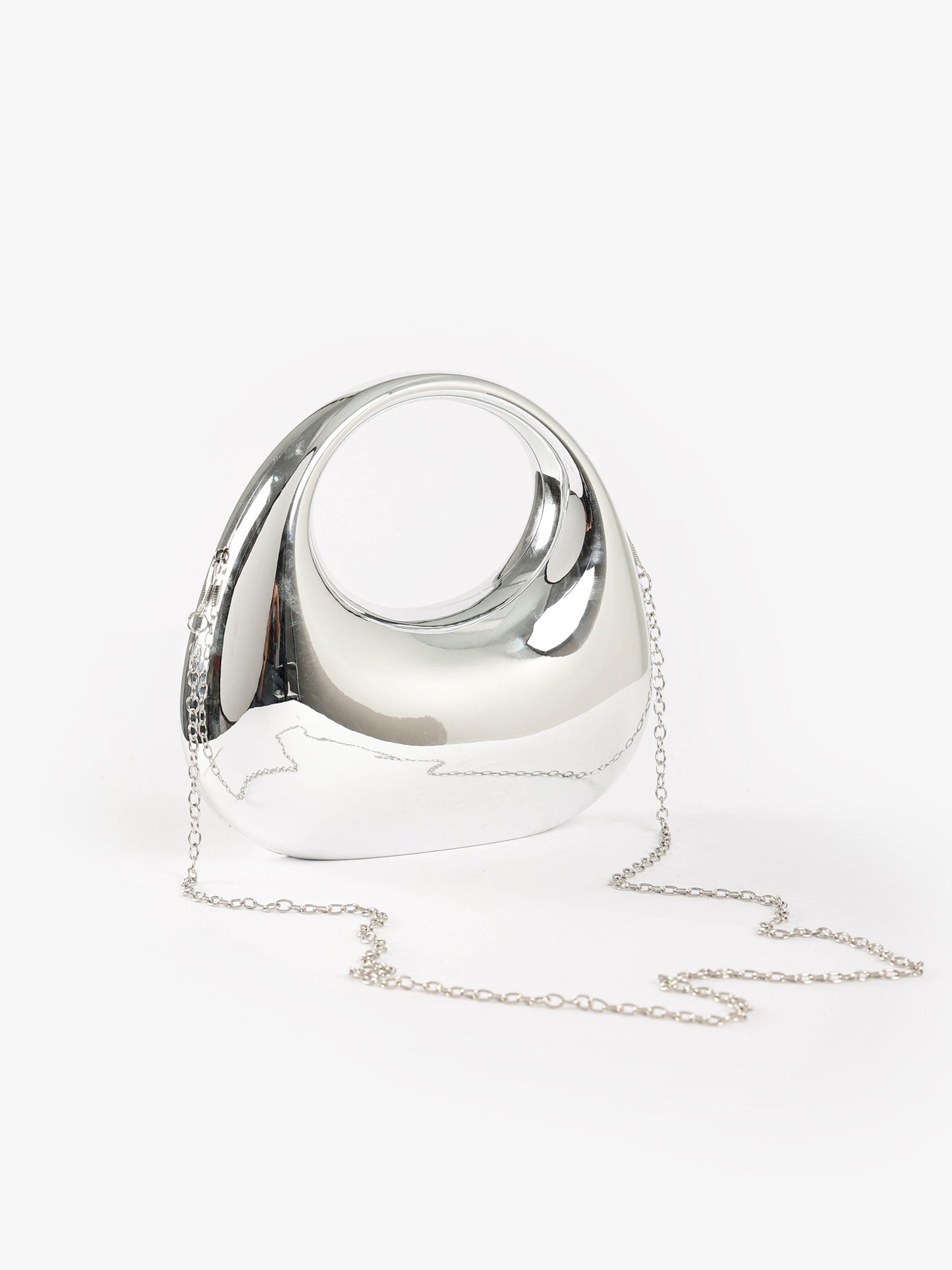 Metallic Sculptural Mini Handbag