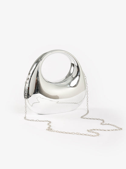 Metallic Sculptural Mini Handbag