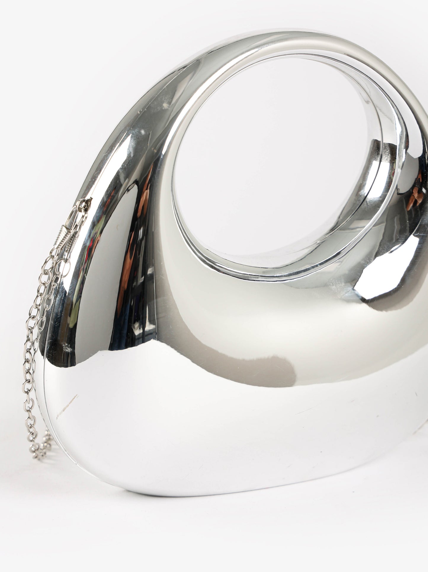 Metallic Sculptural Mini Handbag
