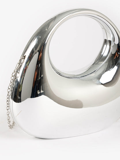 Metallic Sculptural Mini Handbag