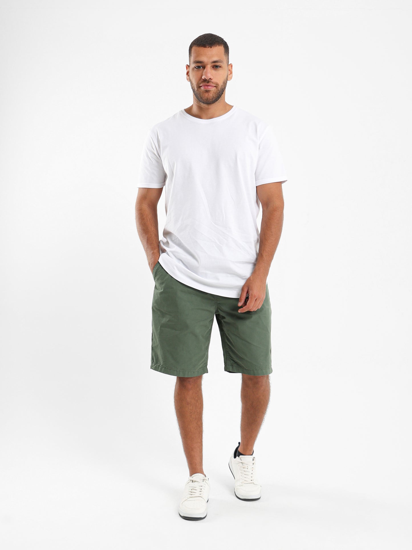 Woven Knee-Length Shorts