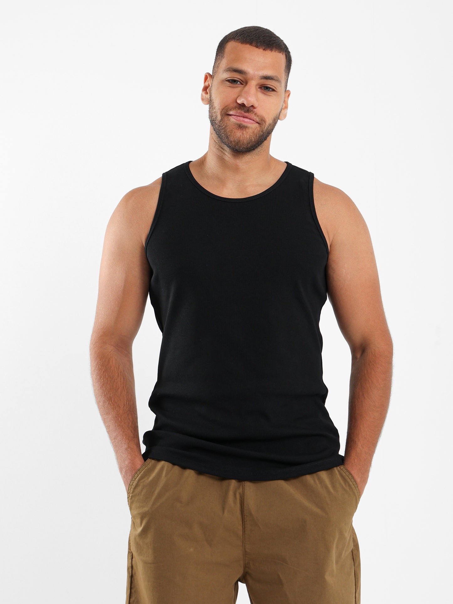 Ribbed Fitted Tank Top
