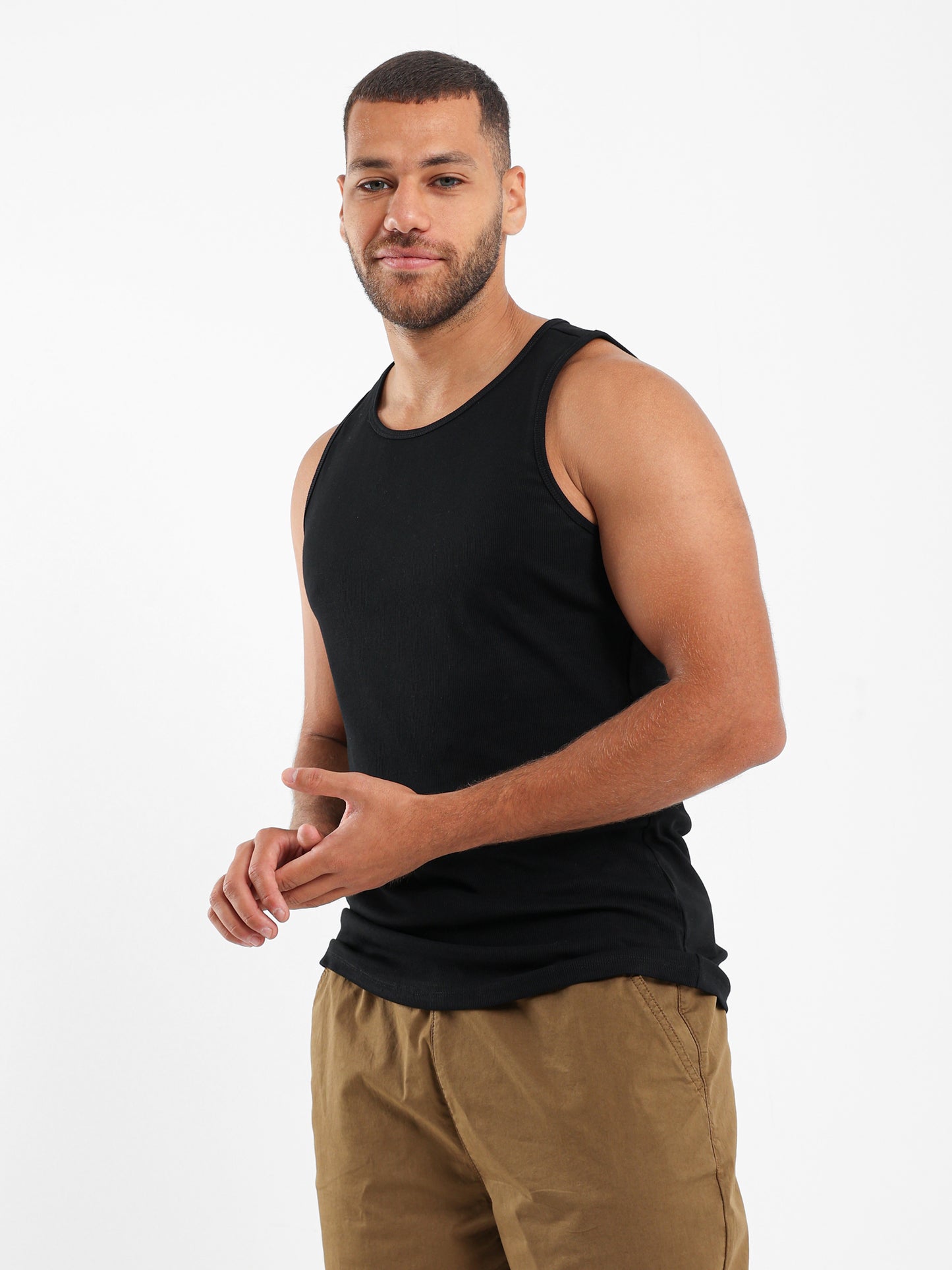 Ribbed Fitted Tank Top
