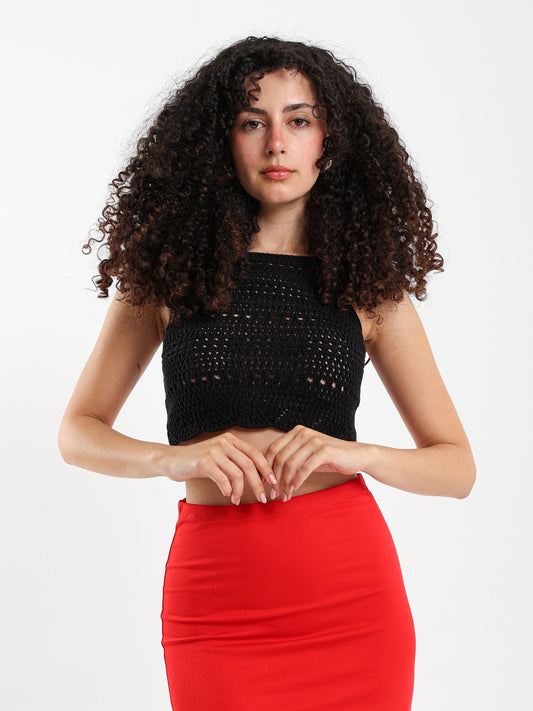 Halter Neck Crochet Top