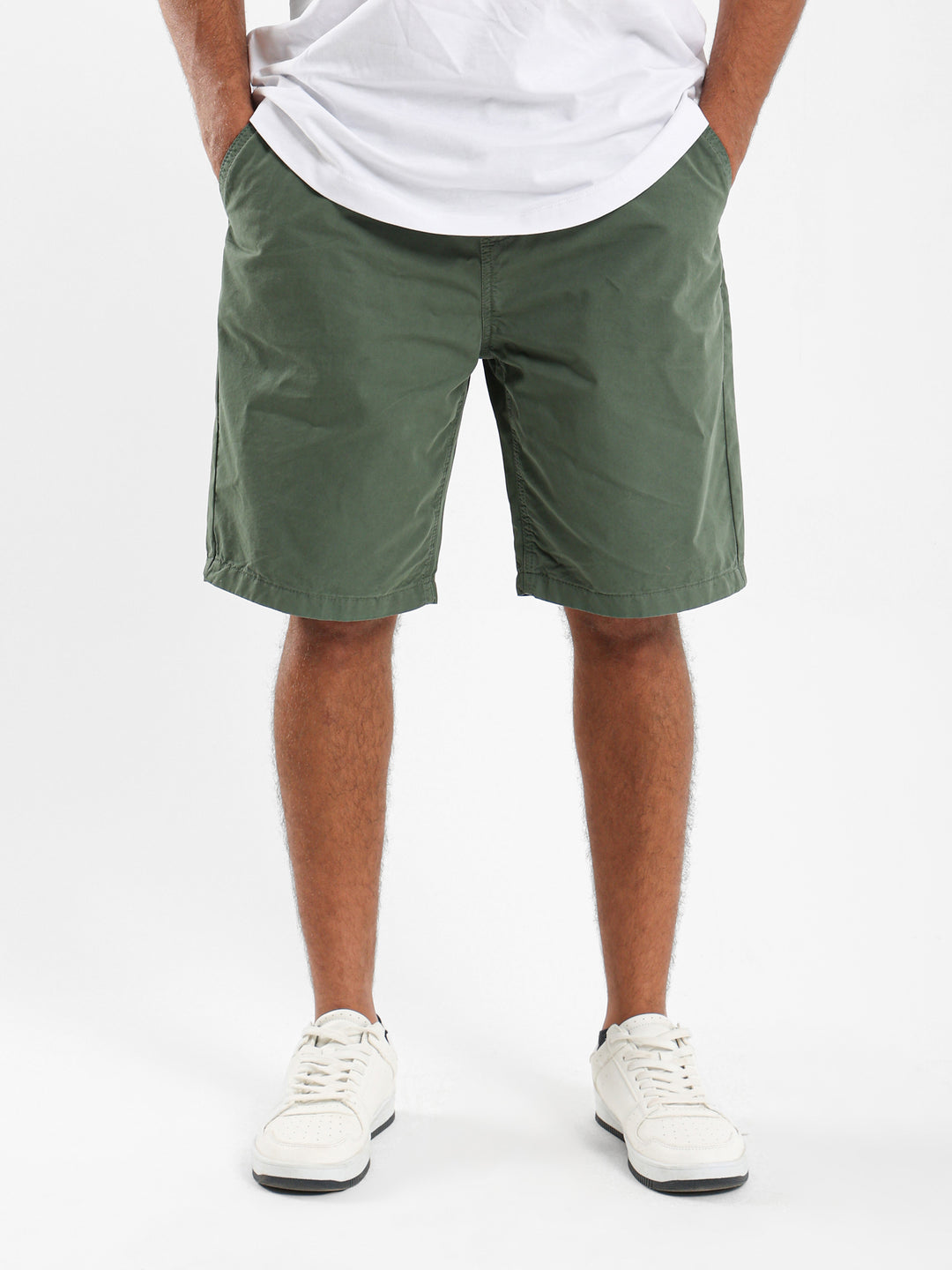 Woven Knee-Length Shorts