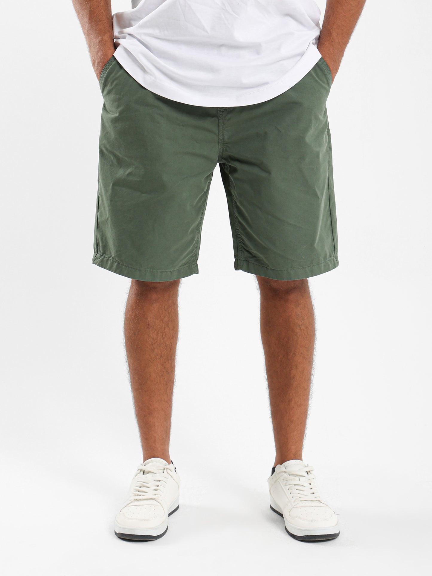 Woven Knee-Length Shorts