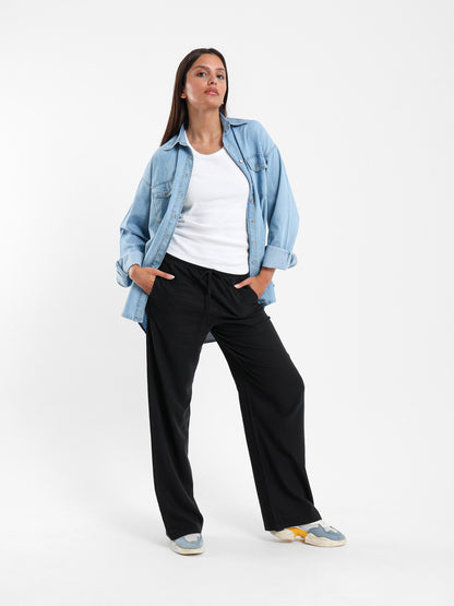 Drawstring Waist Pants