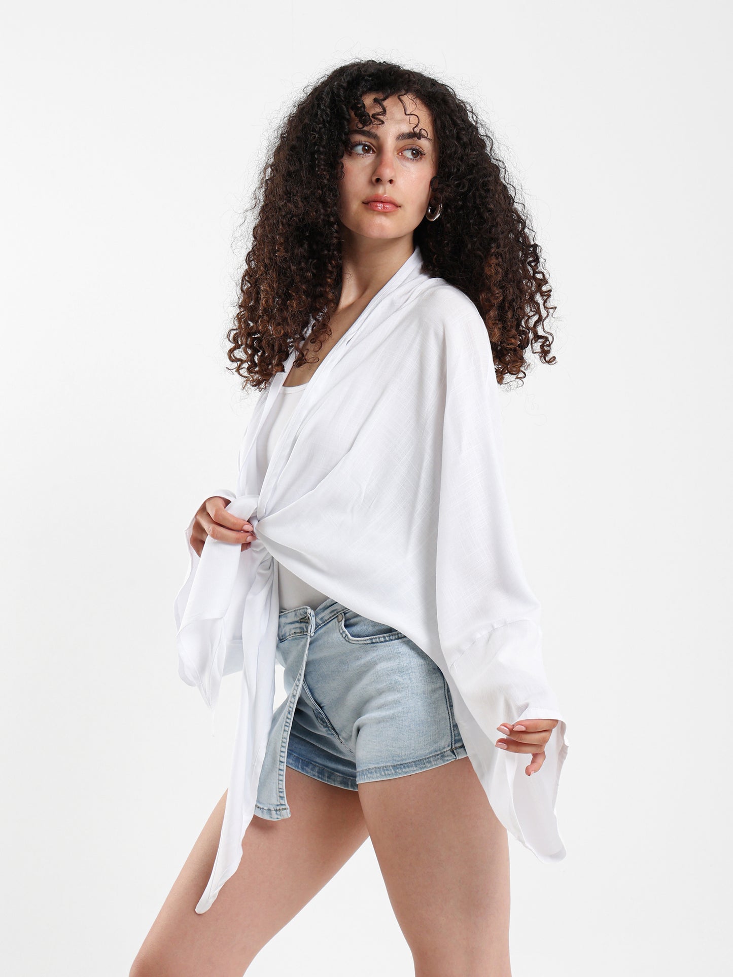 Short Kimono with Front Tie