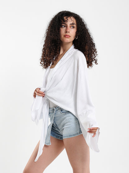 Short Kimono with Front Tie