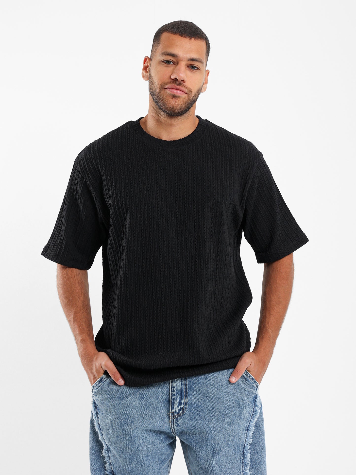 Wrinkled Relaxed Fit T-Shirt