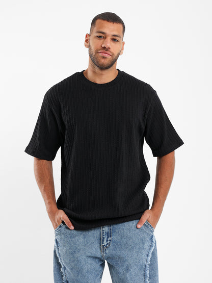 Wrinkled Relaxed Fit T-Shirt