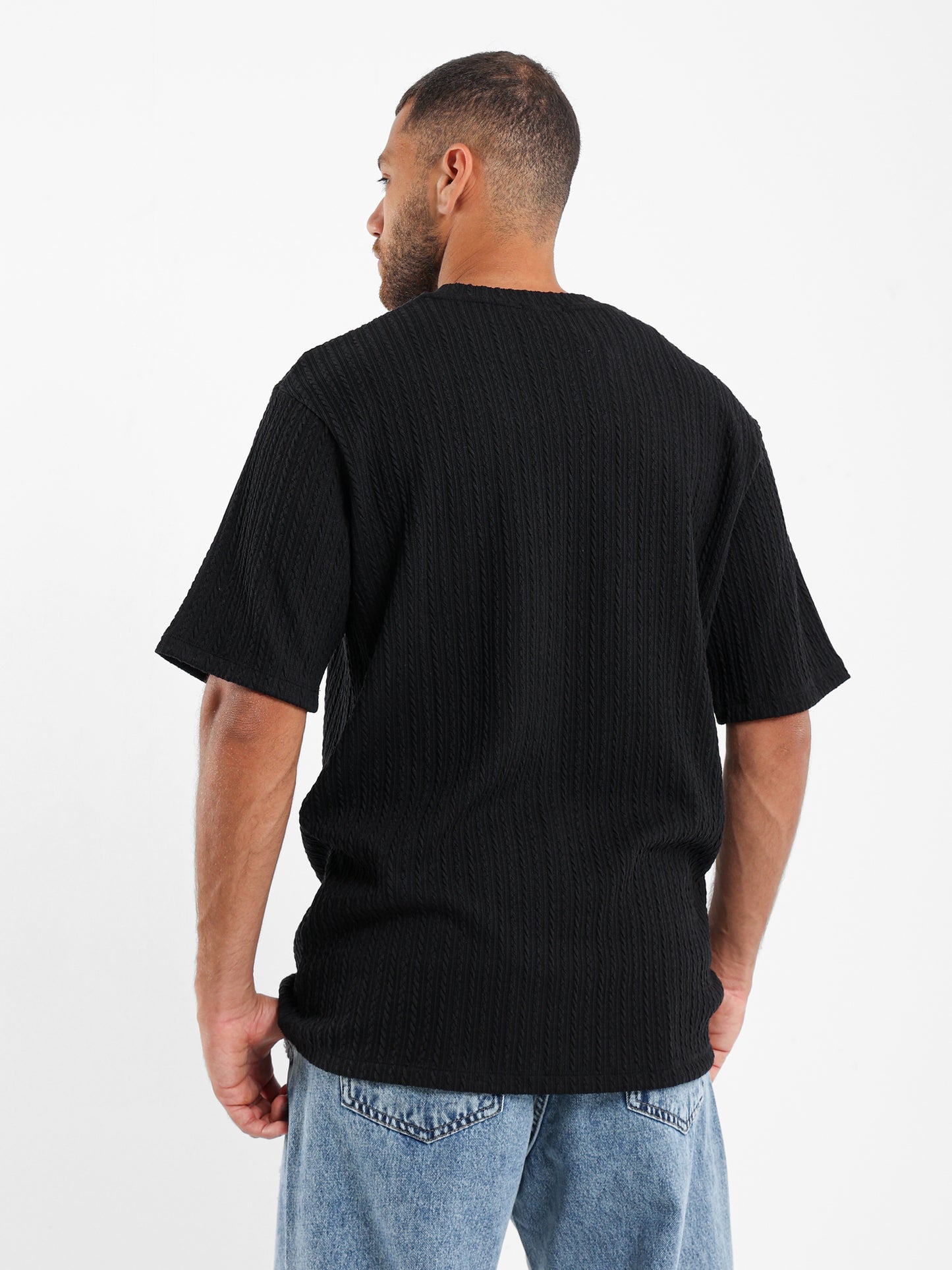 Wrinkled Relaxed Fit T-Shirt