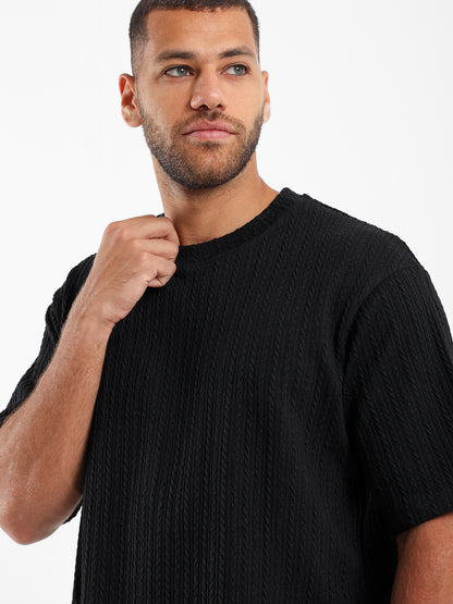 Wrinkled Relaxed Fit T-Shirt