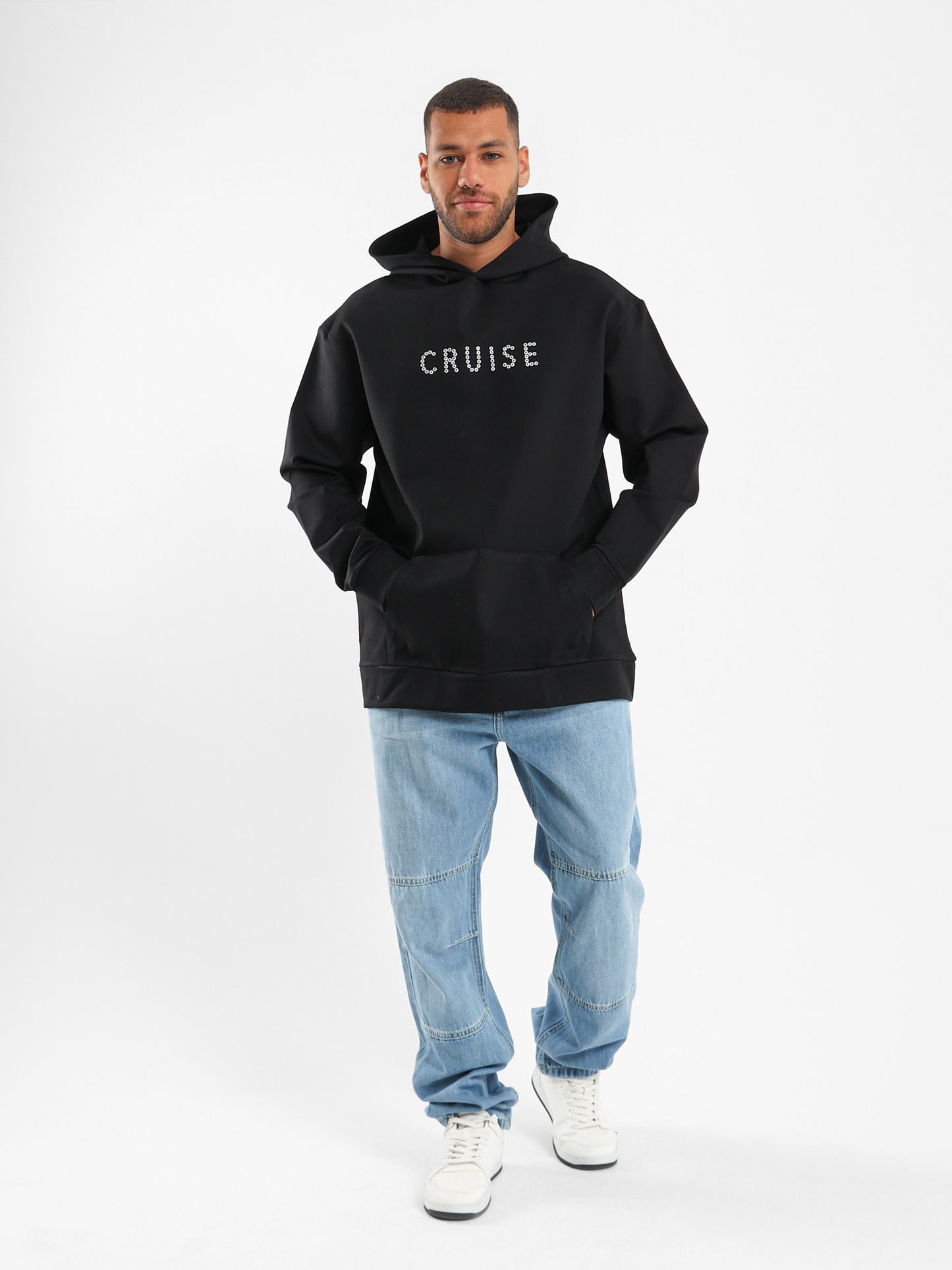Cruise Eyelet Print Regular Hoodie - Outlet