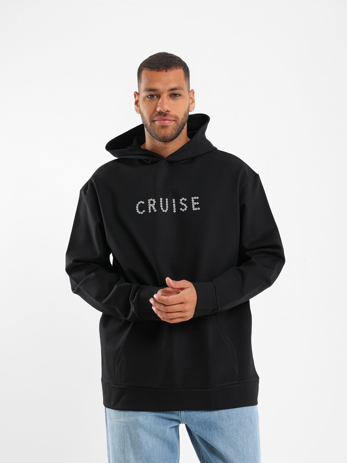 Cruise Eyelet Print Regular Hoodie - Outlet