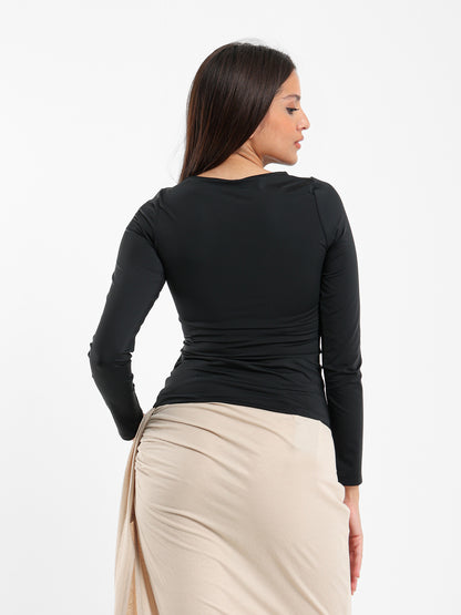 Fitted Basic Long Sleeve Top
