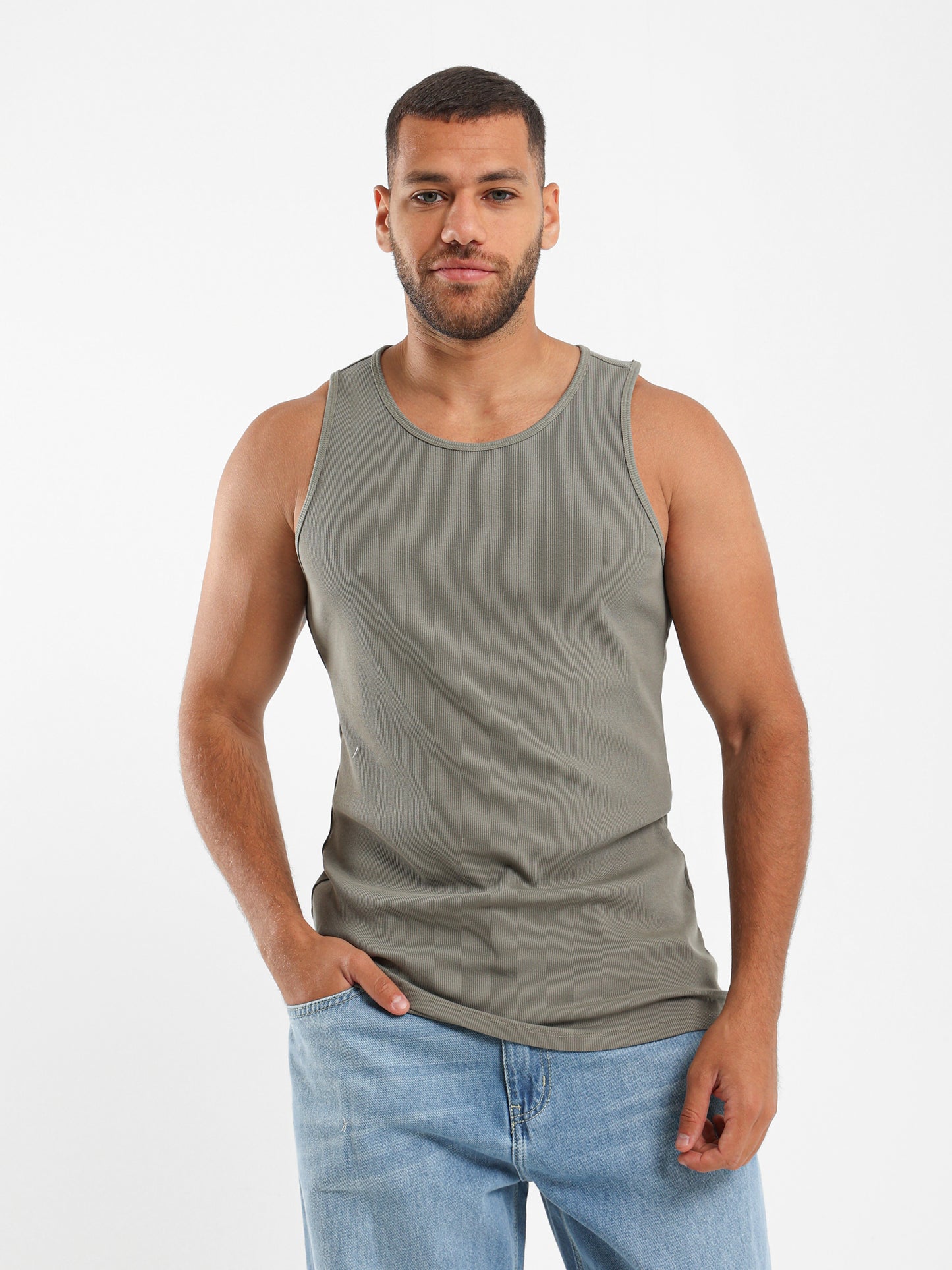 Ribbed Fitted Tank Top