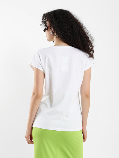 Pearls & Sea Collage Cap Sleeve Tee