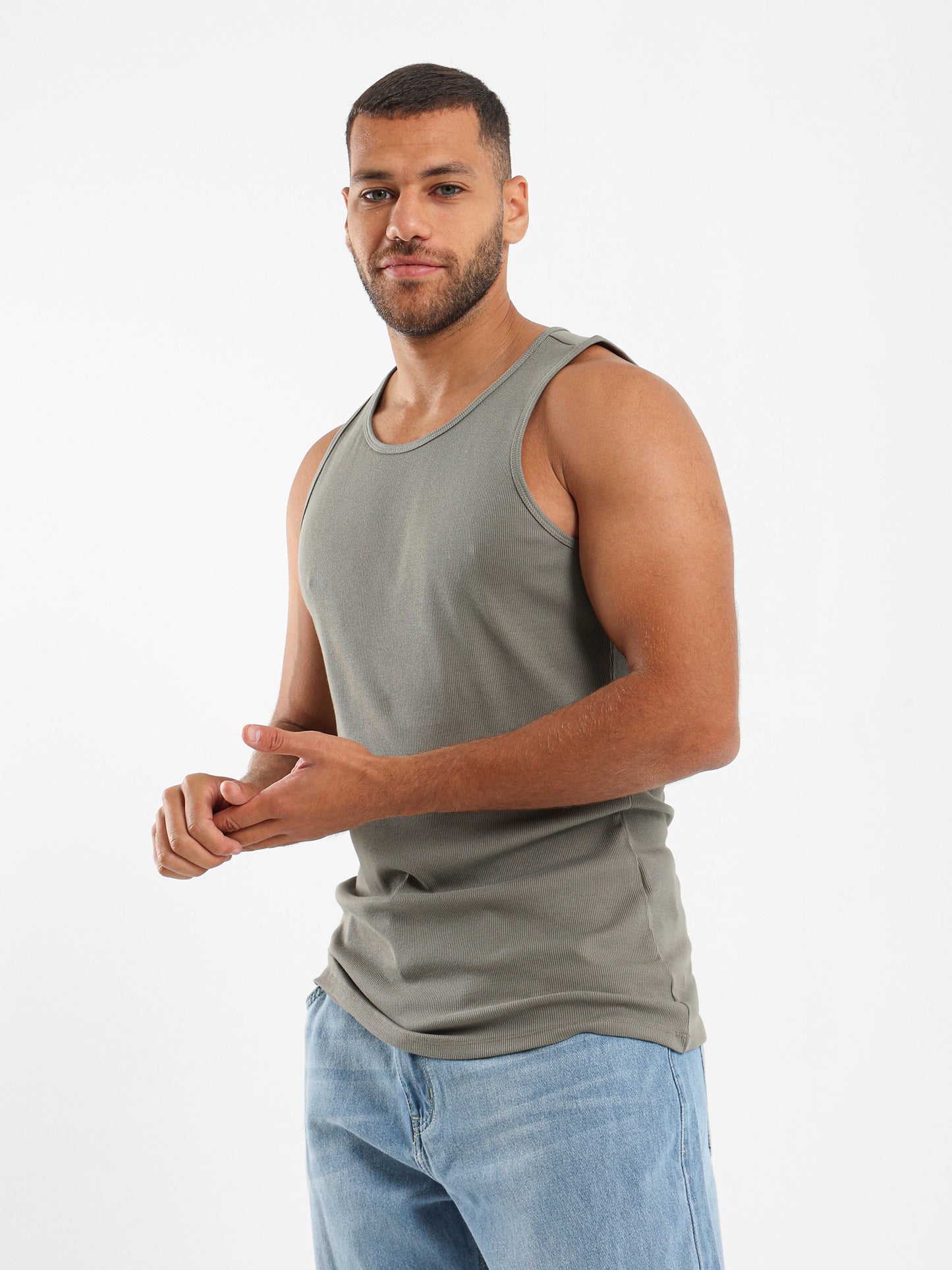 Ribbed Fitted Tank Top