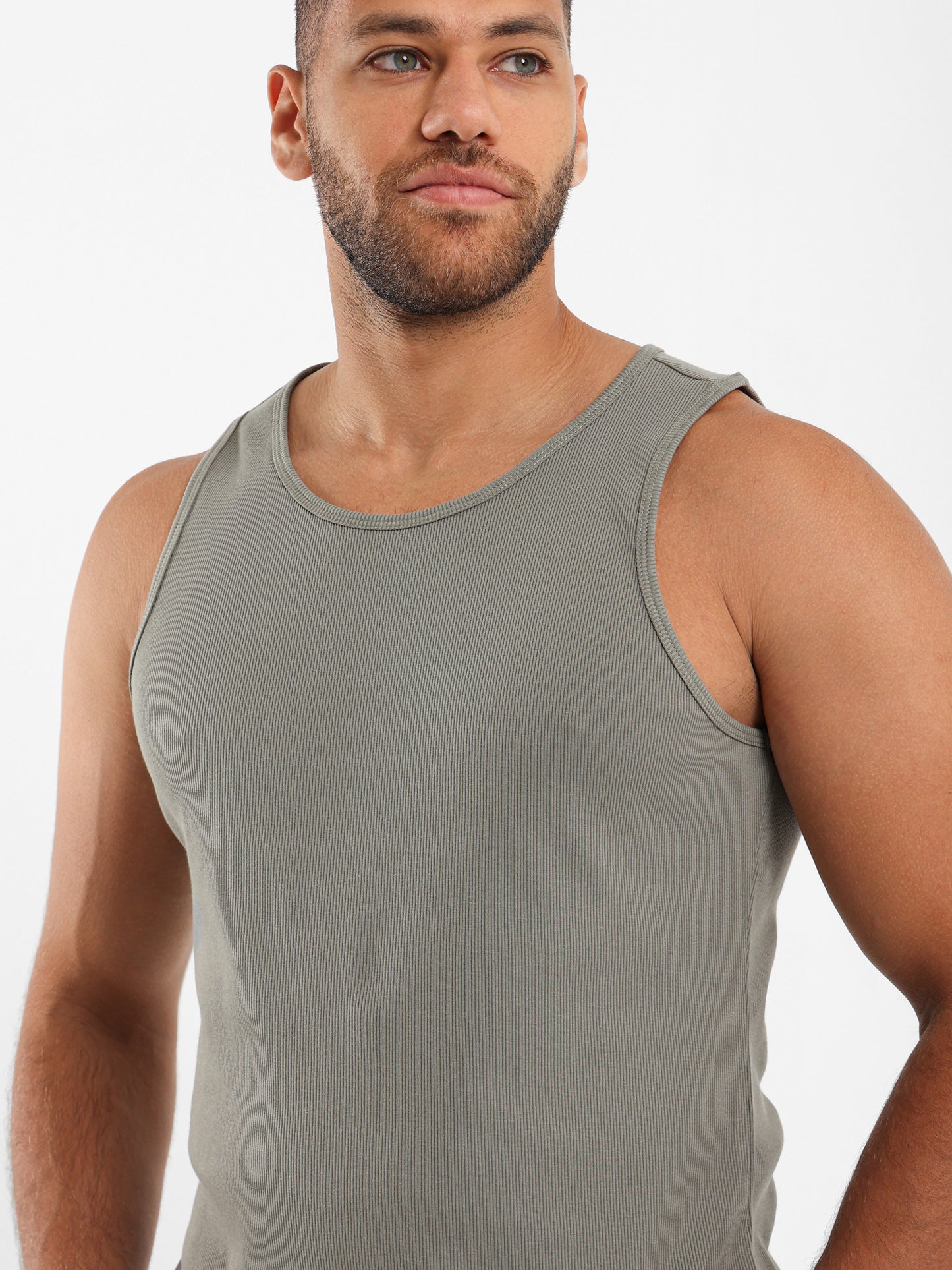 Ribbed Fitted Tank Top