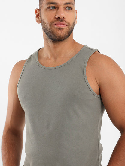 Ribbed Fitted Tank Top