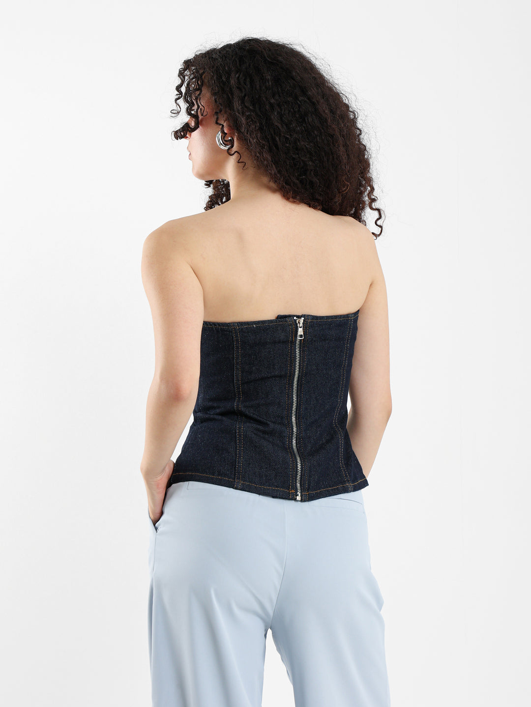 Bandeau Denim Top