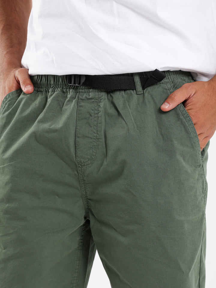 Woven Knee-Length Shorts