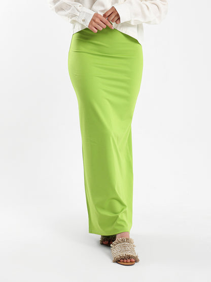 Maxi Skirt with Slit Back - Outlet