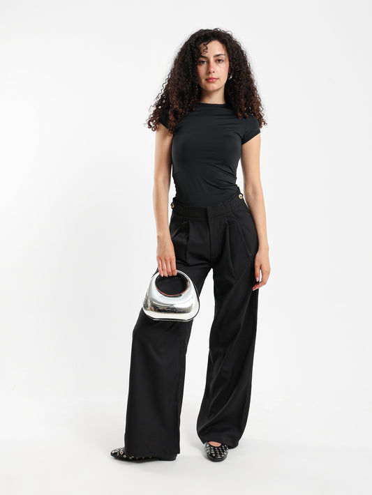 Metallic Sculptural Mini Handbag