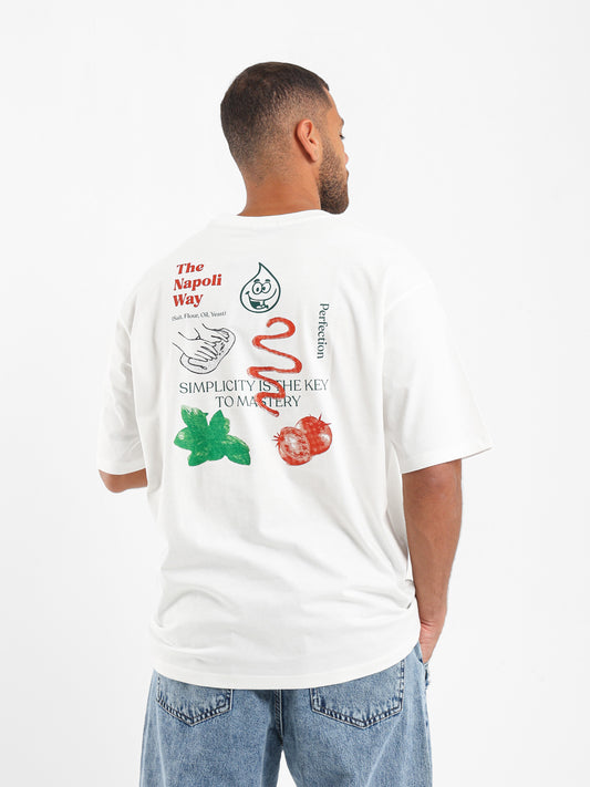 Napoli Way Back Print T-Shirt