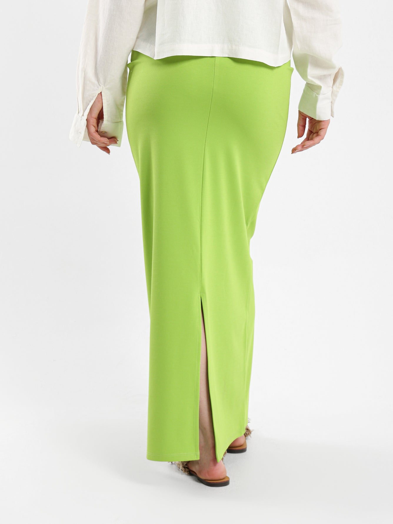 Maxi Skirt with Slit Back - Outlet