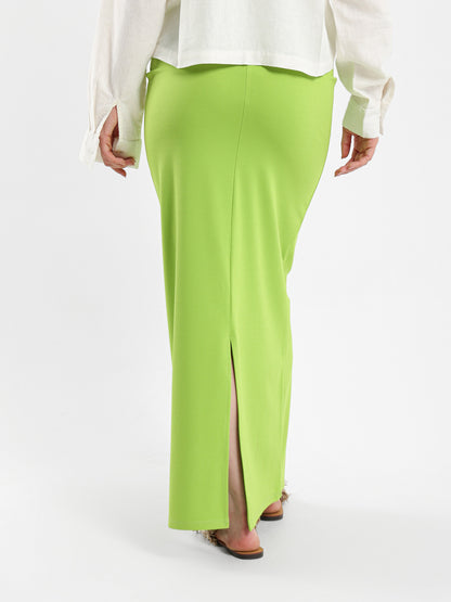 Maxi Skirt with Slit Back - Outlet