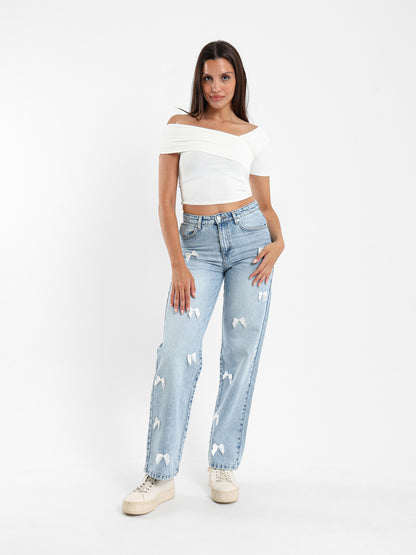 Asymmetric Neckline Fitted Top