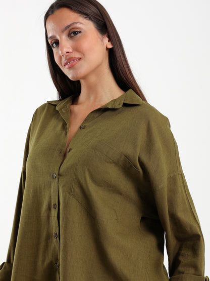 Oversized Linen Shirt