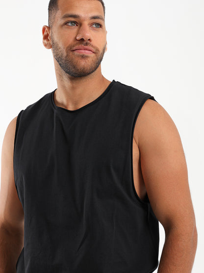 Basic Dropped Armhole T-Shirt