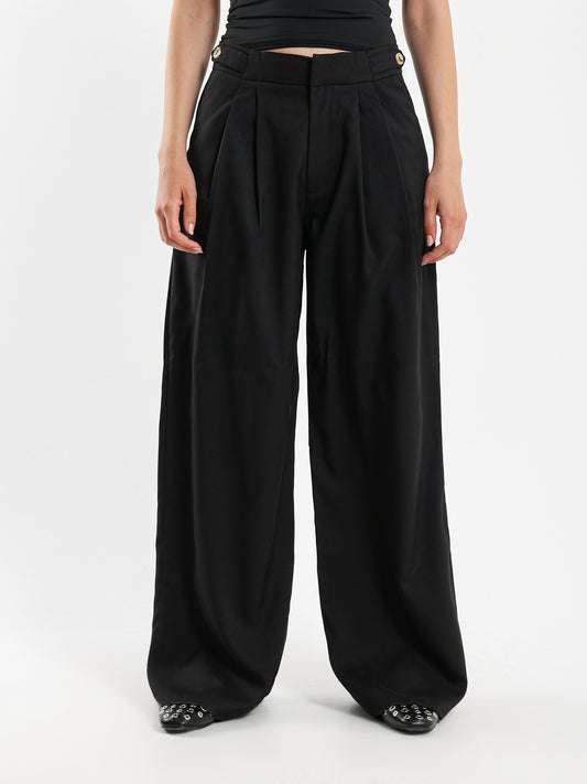 Front Pleated Pants