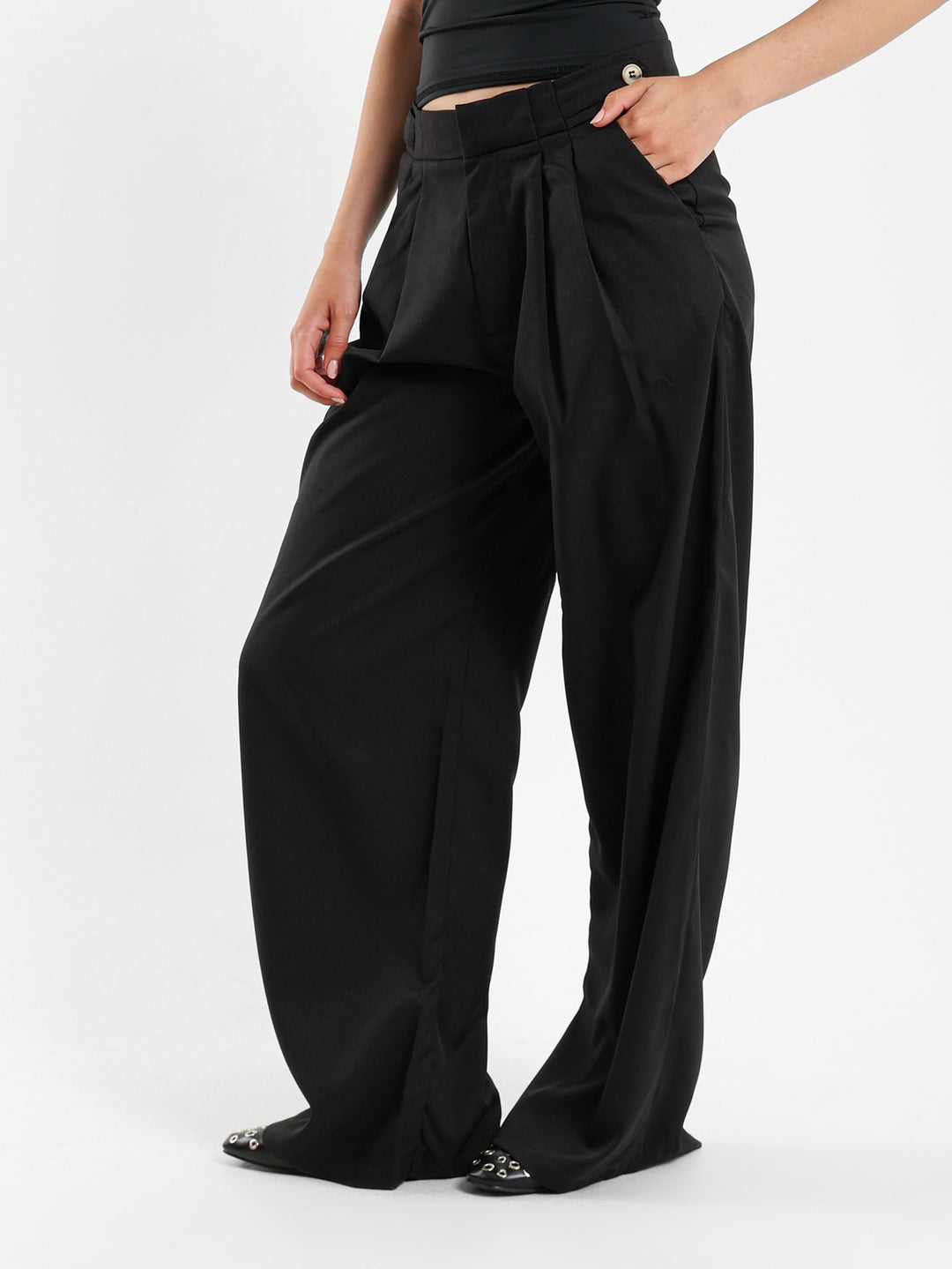Front Pleated Pants