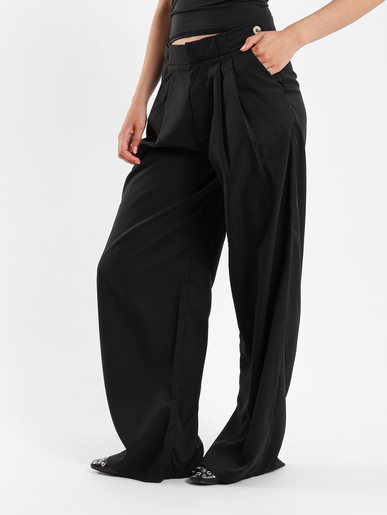 Front Pleated Pants