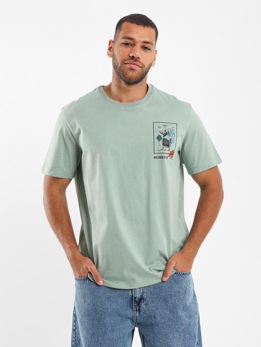 Moments Chest Print T-Shirt