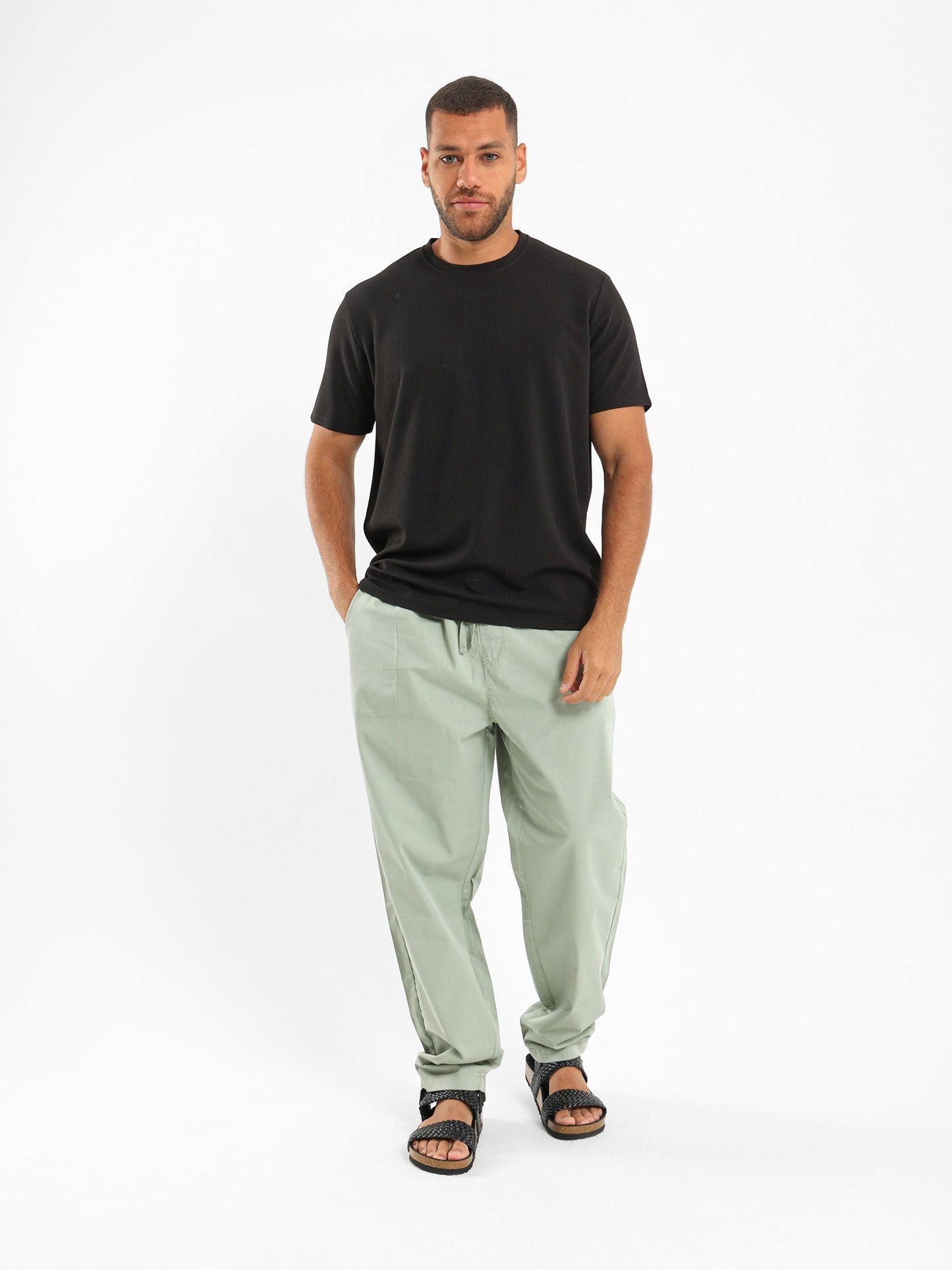Wrinkled Texture Relaxed Fit T-Shirt