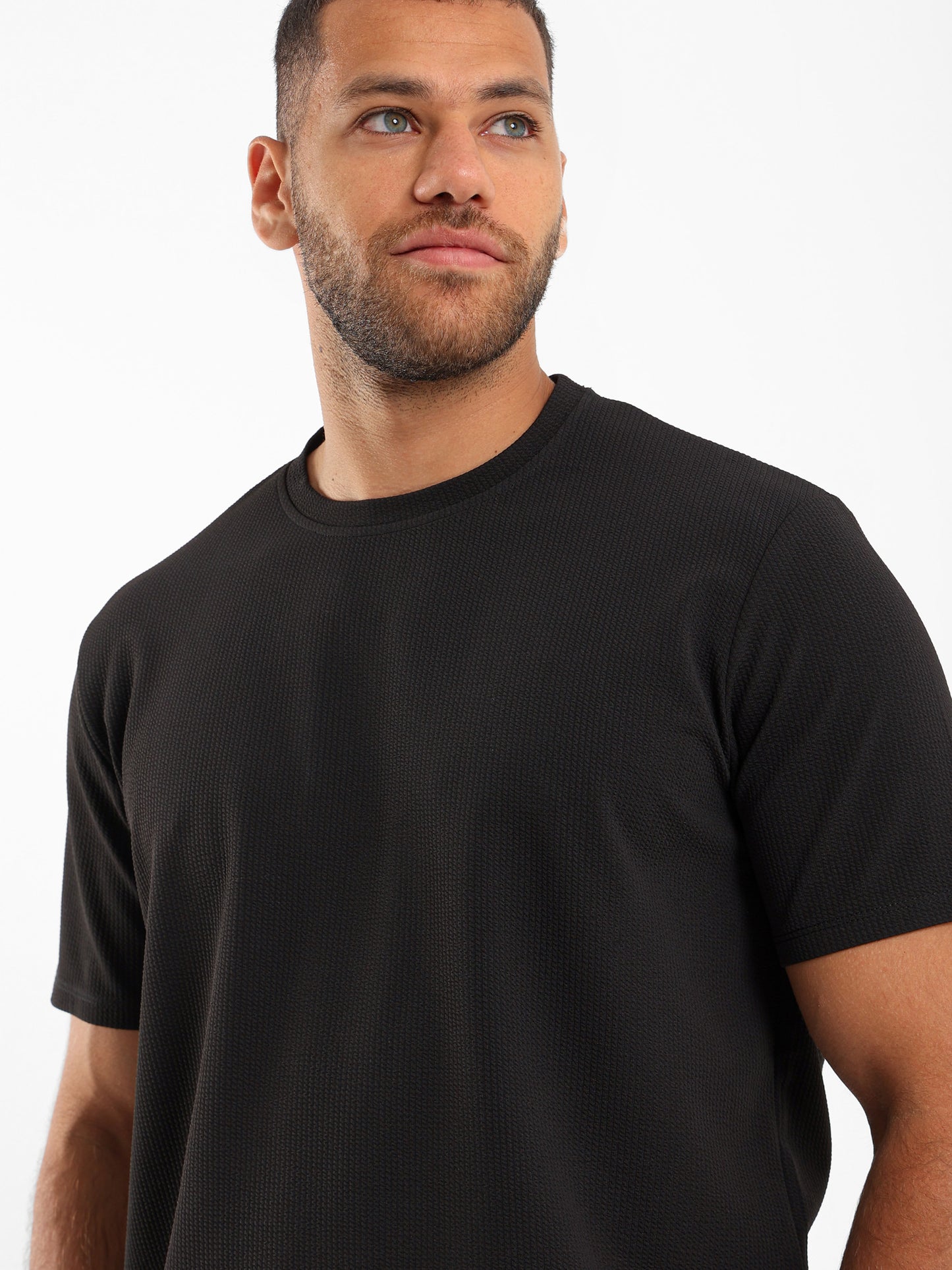 Wrinkled Texture Relaxed Fit T-Shirt