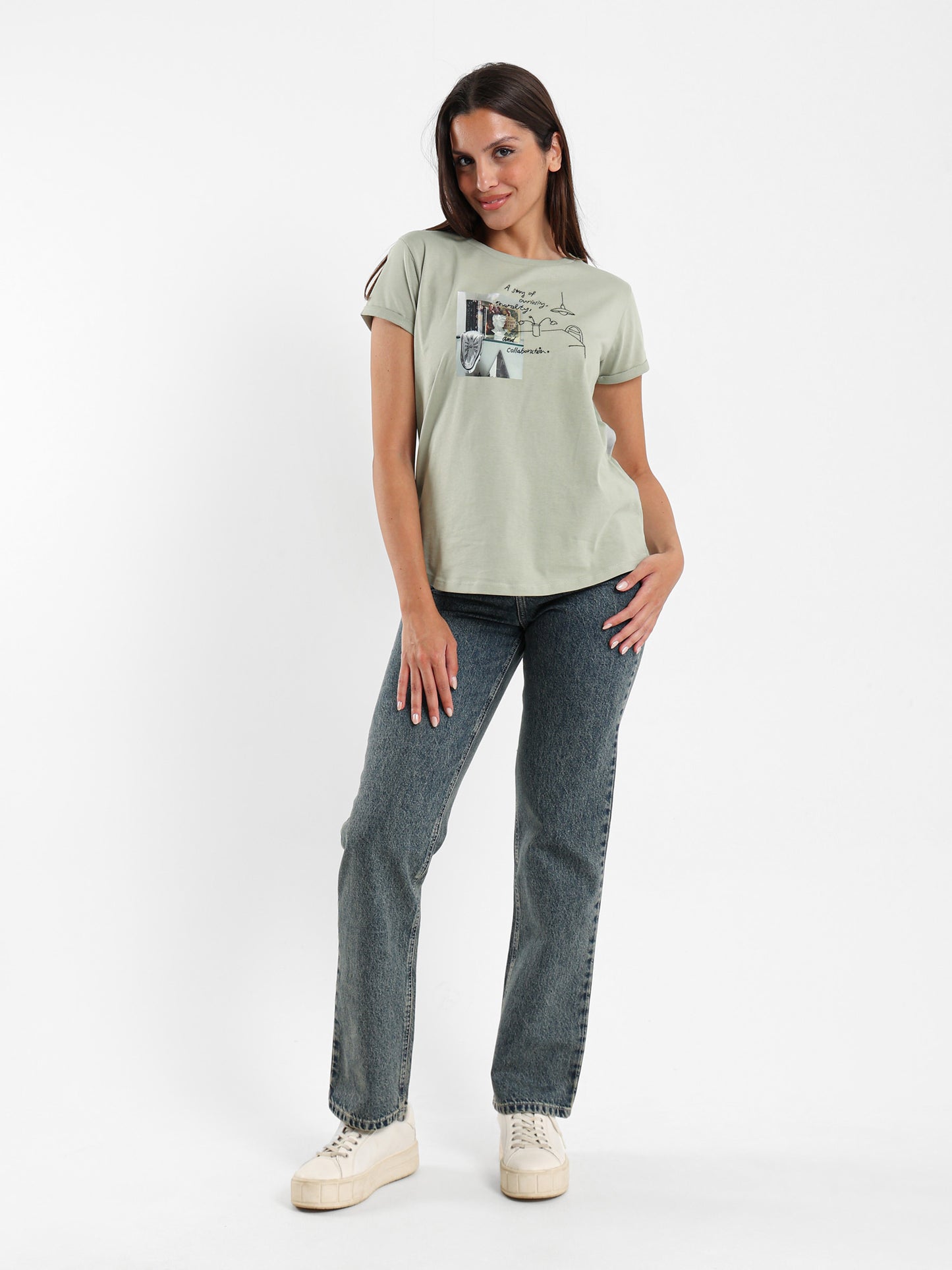 Overdyed Straight-Leg Jeans