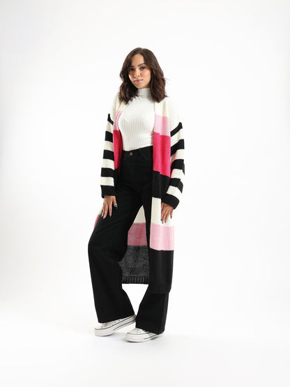 Cardigan - Striped - Colourful