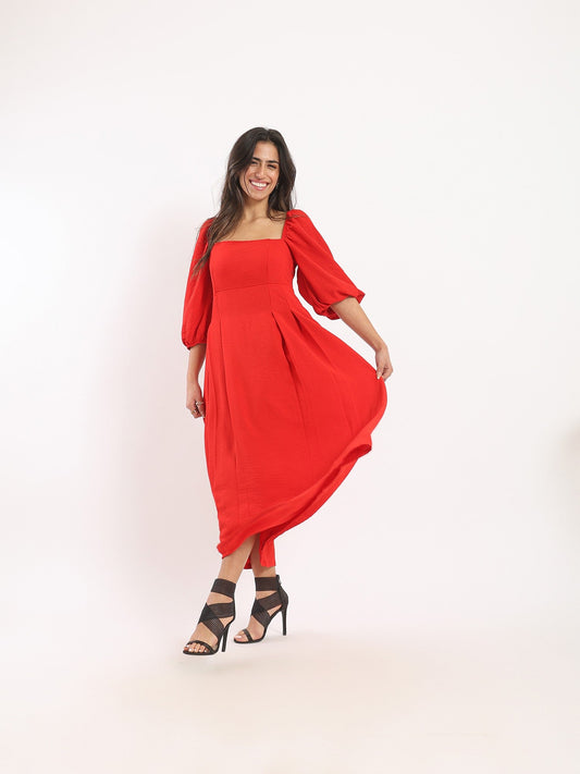 Dress - Maxi Length - Bell Sleeves