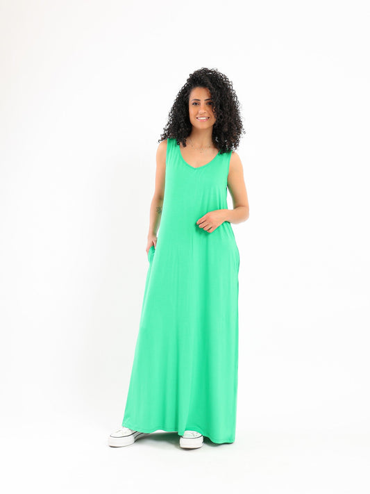 Dress - Sleeveless - Maxi