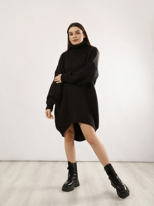 Dress - Turtle Neck - Short Length