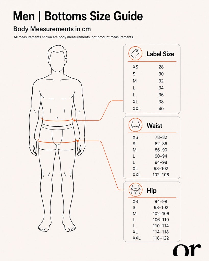 Men | Pants Size Guid