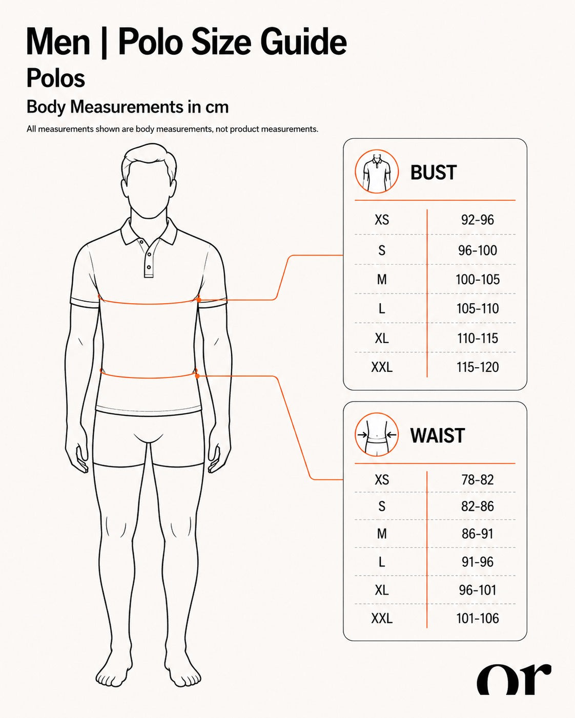 Men | Polos Size Guide